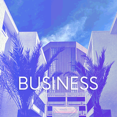 Collage of businesses that support the arts