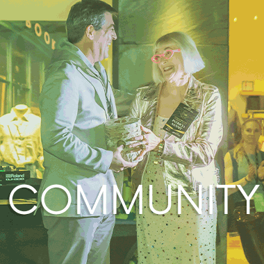 Collage of Arizona Community members at Artlink events